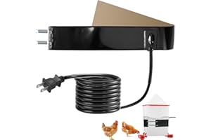 STRDFEVE Thermo Bucket Belt Heated Strap Compatible with RentACoop 2-5Gallon Chicken Waterer,Auto-Thermostatic Chicken Water Heating Wrap with 6.6ft Power Cord,Keep Poultry Water from Freezing in Winter
