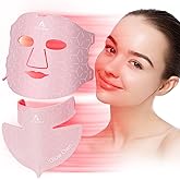 Aphrona Acne Removal Wrinkle Reduction Skin Care Mask | LED Light Therapy Red light Blue light | Glowing Skin Photo Facial