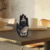 NHBETYS Resin Palm Buddha Statue Meditating Thai Buddha Home Decor Black view 4