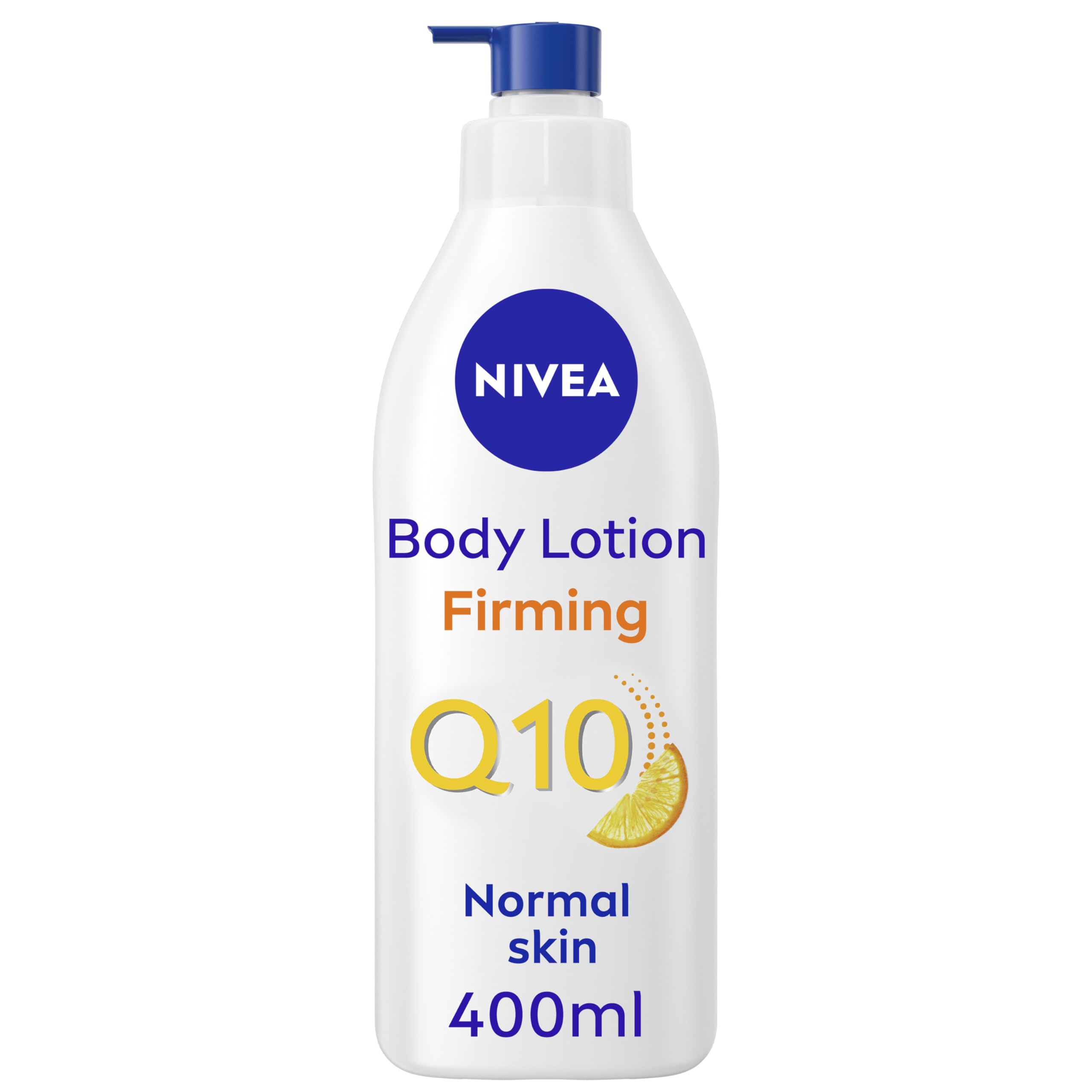 NIVEA Q10 Firming Body Lotion + Vitamin C (6 x 400ml), 72H Hydrating and Firming Moisturiser with Collagen Booster Complex, NIVEA Body Lotion for Normal Skin (Pack of 6)