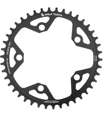 Amazon.com : Wolf Tooth 110 BCD Gravel/CX/Road Bike Chainrings (44