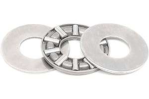 MEYOOZIISU TC512 Thrust Needle Roller Bearings with Washers 5/16" Bore 3/4" OD 5/64" Width 5 Sets