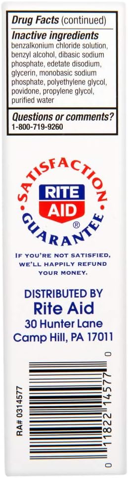 Rite Aid Extra Moisturizing Nasal Spray, Oxymetazoline HCI 0.05% - 1 oz | Cold and Allergy Relief | Nasal Decongestant: Health & Personal Care