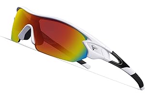 TOREGE Polarized Sports Sunglasses for Men Women Cycling Running Driving Fishing Glasses TR002