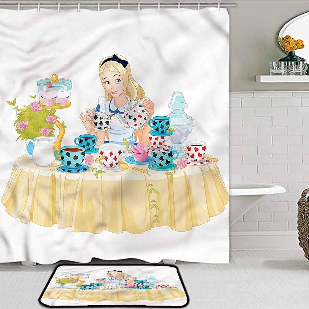 Alice in Wonderland Shower Curtain Bathroom Sets Famous