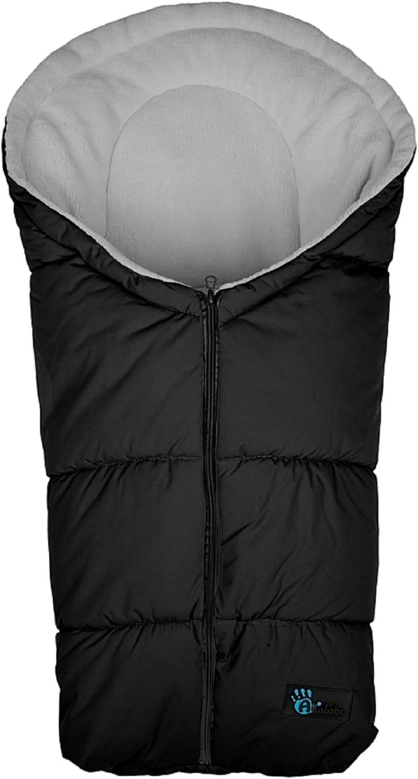 Altabebe AL2006-12 Winter Footmuff for Car Seat Active Line (0-12 Months, Black/Light Grey)