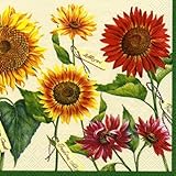 Ideal Home Range 20 Count Boston International 3-Ply Paper Cocktail Napkins, Le Soleil