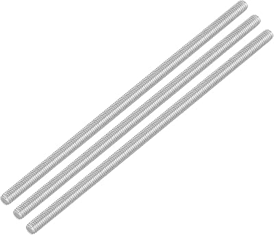 sourcing map M4 x 110mm Fully Threaded Rod 304 Stainless Steel Studs 3pcs