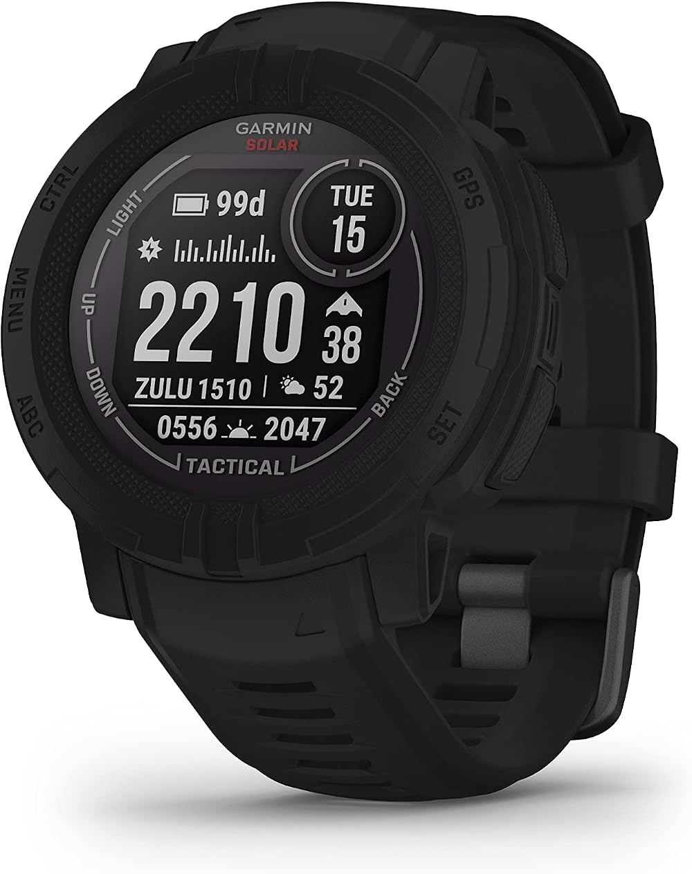 Garmin Instinct 2 Solar Tactical Edition Rugged GPS Smartwatch Black