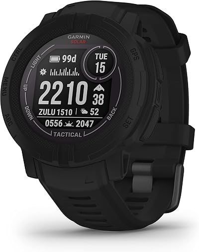 Garmin Instinct 2 Solar Tactical Edition Rugged GPS Smartwatch Black
