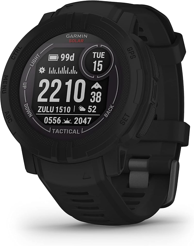 Garmin Instinct 2 Solar Tactical Edition Rugged GPS Smartwatch Black