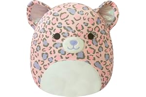 Squishmallows Original 12-Inch Dallas Pink and Purple Leopard - Medium-Sized Ultrasoft Official Jazwares Plush
