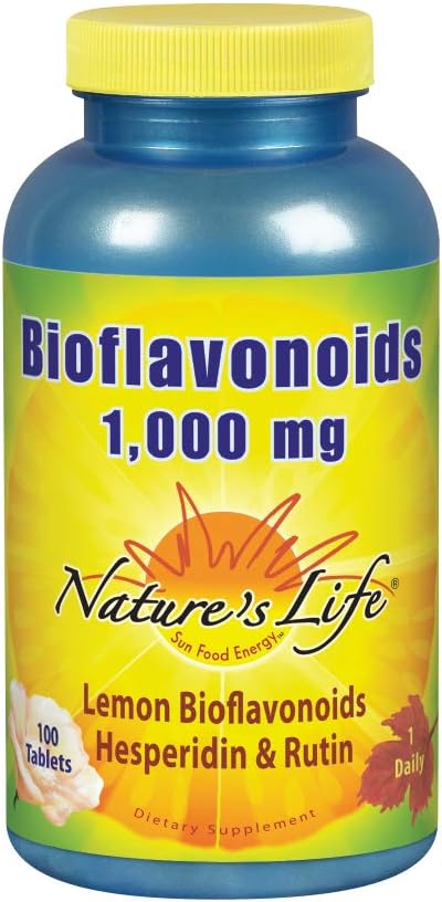 Nature’s Life Lemon Bioflavonoids 1000 | Flavonoid Antioxidant Complex with Hesperidin and Rutin | 100 Tabs, 100 Serv: Health & Personal Care