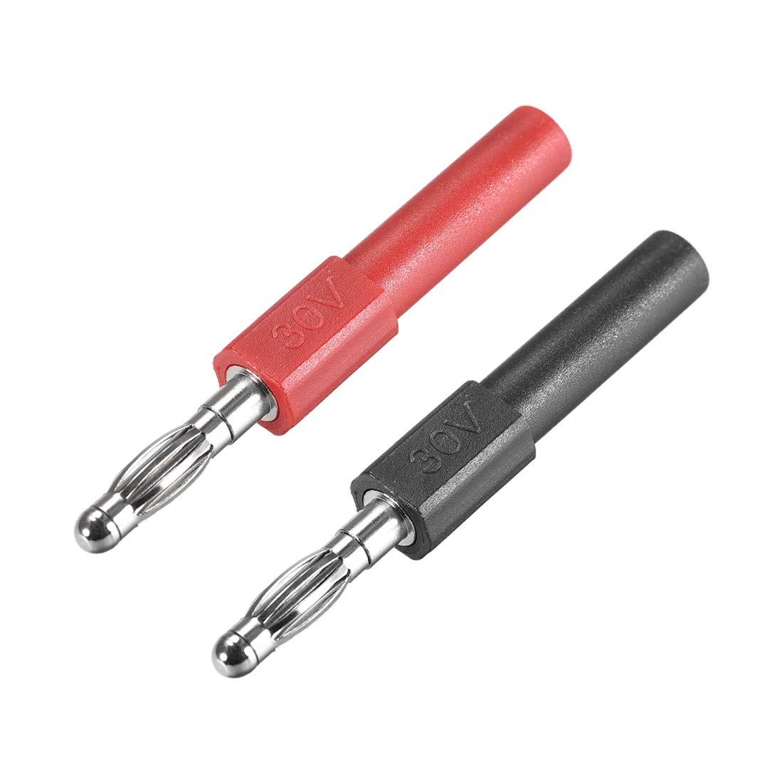 sourcing map 4mm Male to 2mm Female Banana Speaker Plug Cable Plugs Connectors 10A Jack Connector 2pcs 2 Colors