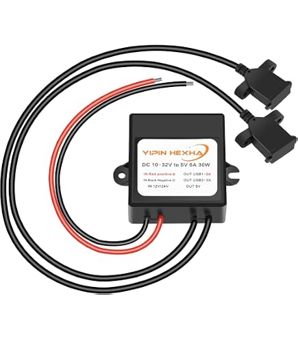 Convertitore DC-DC Step-down 8-32V A 5V 3A – Adattatore Dual USB Con Protezioni E IP67 - 5