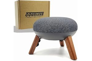 Real Wood Mount Compatible for Google Home mini,nest mini Speaker,Tripod Mount Holder with Metal Frame,Anti-Slip Safe Stable 