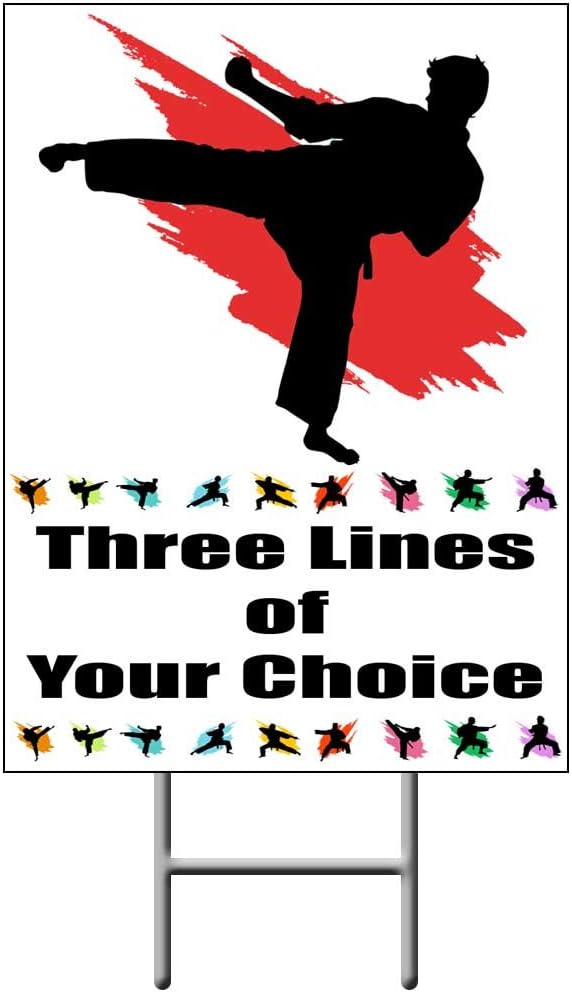 Martial Arts Personalized Yard Sign (Each) Customized by
