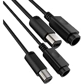 SNLLMZI Gamecube Controller Extension Cable 6.6ft for Wii | 6.6ft extension for Gamecube/Wii, Shielded wires stable signal, 2 pack included, Comfortable sofa gaming length