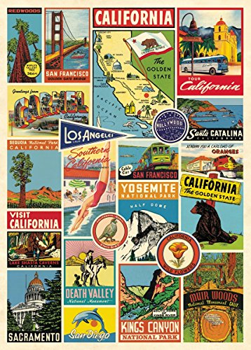 Cavallini & Co. California Collage Decorative Paper Sheet 20