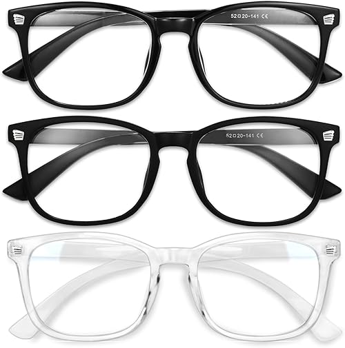 Gaoye Blue Light Blocking Glasses - Fashion Square Fake Eyeglasses, Anti UV Ray Computer Gaming Glasses, Blue Blockers Glasses for Women/Men