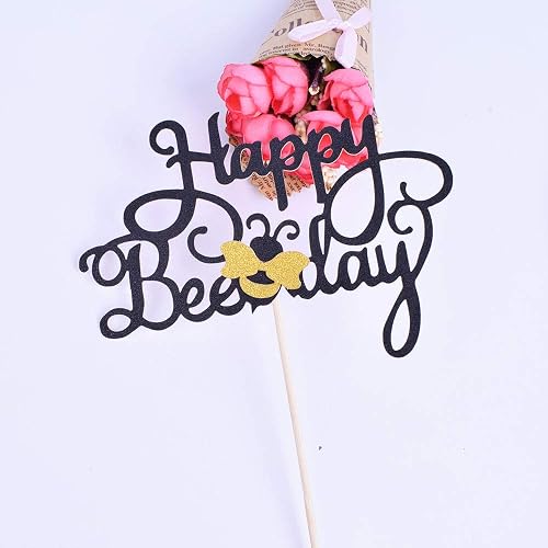 Happy Bee-day Cake Topper Bubble Bee Birthday Cake Topper