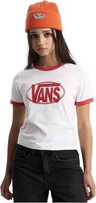 Camiseta W Center Chest Ringer, Color Blanco, L