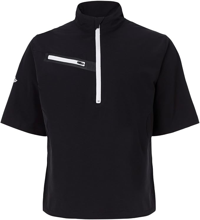 Amazon キャロウェイゴルフ Callaway メンズ ガスト 2 0 半袖 耐風 耐水ジップネックトップス ジップネックカットソー ゴルフ ウェア 男性用 S キャビア シャツ 通販