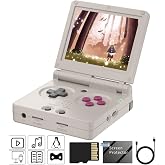 Anbernic RG35XXSP Flip Retro Handheld Game with 3.5 Inch IPS Screen Linux System Built-in 64G TF Card 5532 Games Support 5G WiFi Bluetooth TV Output(Gray)
