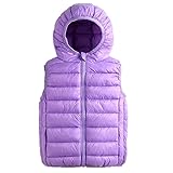 Girls Lightweight Puffer Down Vest Packable Outdoor