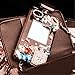 CYZY iPhone 7 Case with Chain,3D Handmade Luxury Bling Diamond Crystal Perfume Bottle Handbag Case for iPhone 7 4.7 Inch (White)