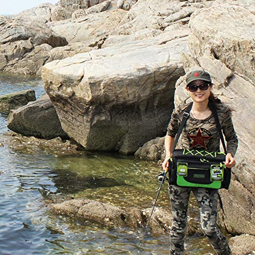 LERDBT Angeltasche Fishing Bag Holdall Große Einzel-Schulter-Gerät-Speicher-Beutel Multifunktions Outdoor Sports Bag… – Bild 4