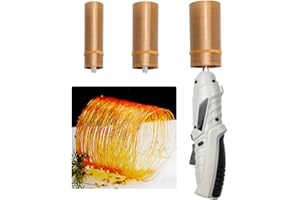 DUEBEL Pro Caramel Spirals Maker Kit, 3-in-1 Adjustable Spiral Heads for 1.2/1.6/2 inch Diameter Dessert Art for Restaurants & Home Baking