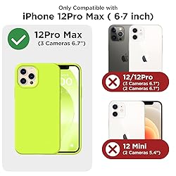 COFFKER for iPhone 12 Pro Max Case, [2X Camera