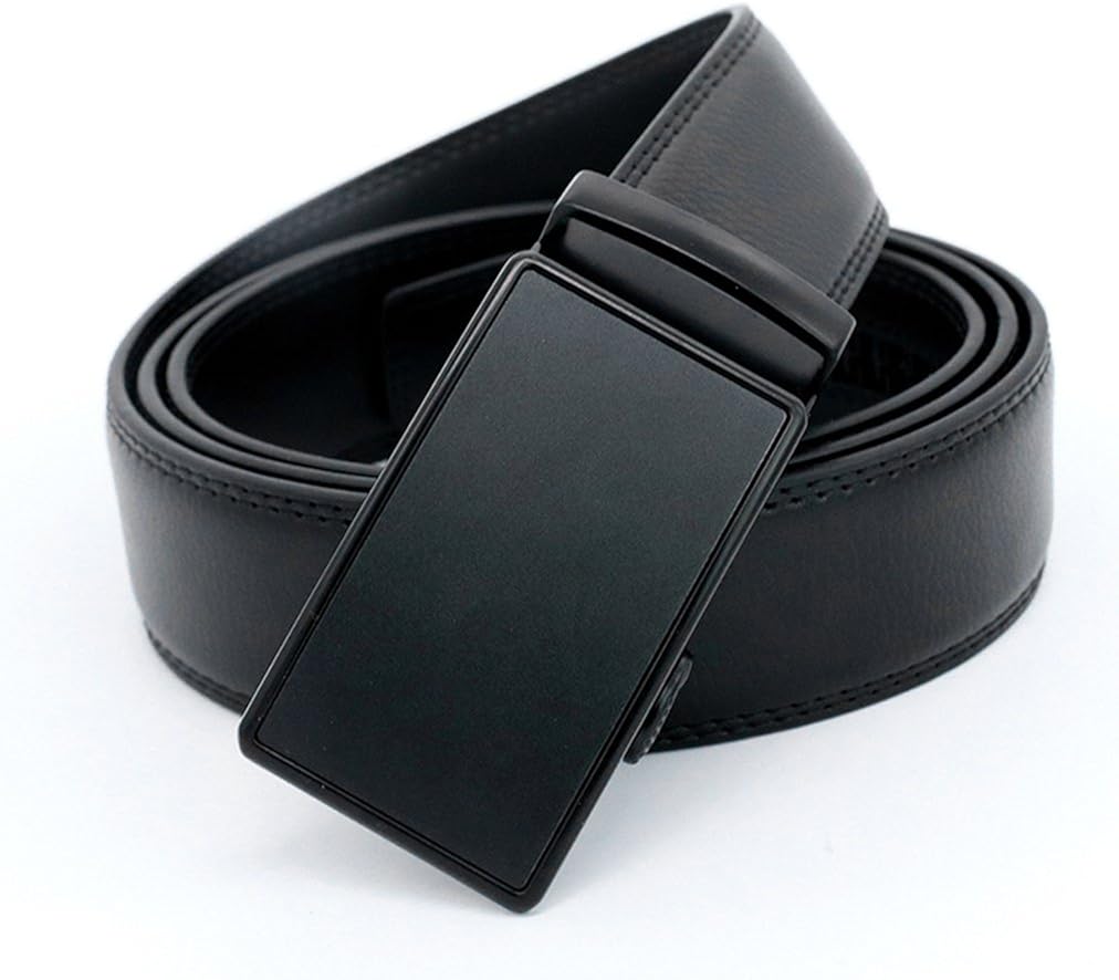 Belts For Men Real Leather Ratchet Dress Belts With AutomaticBuckle Big