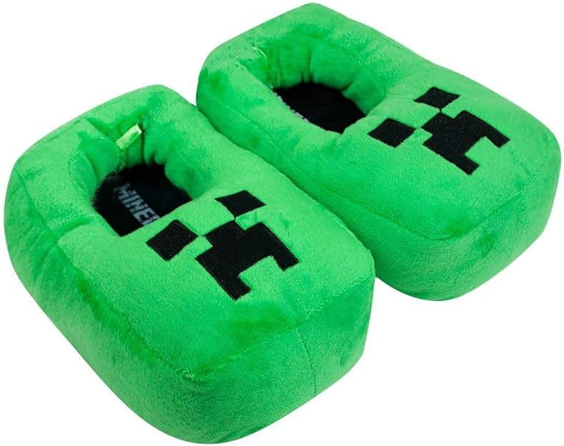 Minecraft Creeper Kids/Boys 3D Green Slipper Amazon.ca Shoes & Handbags