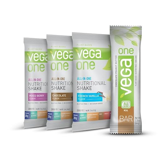 Vega One Nutritional Shake and Bar Variety Pack, 4 Count