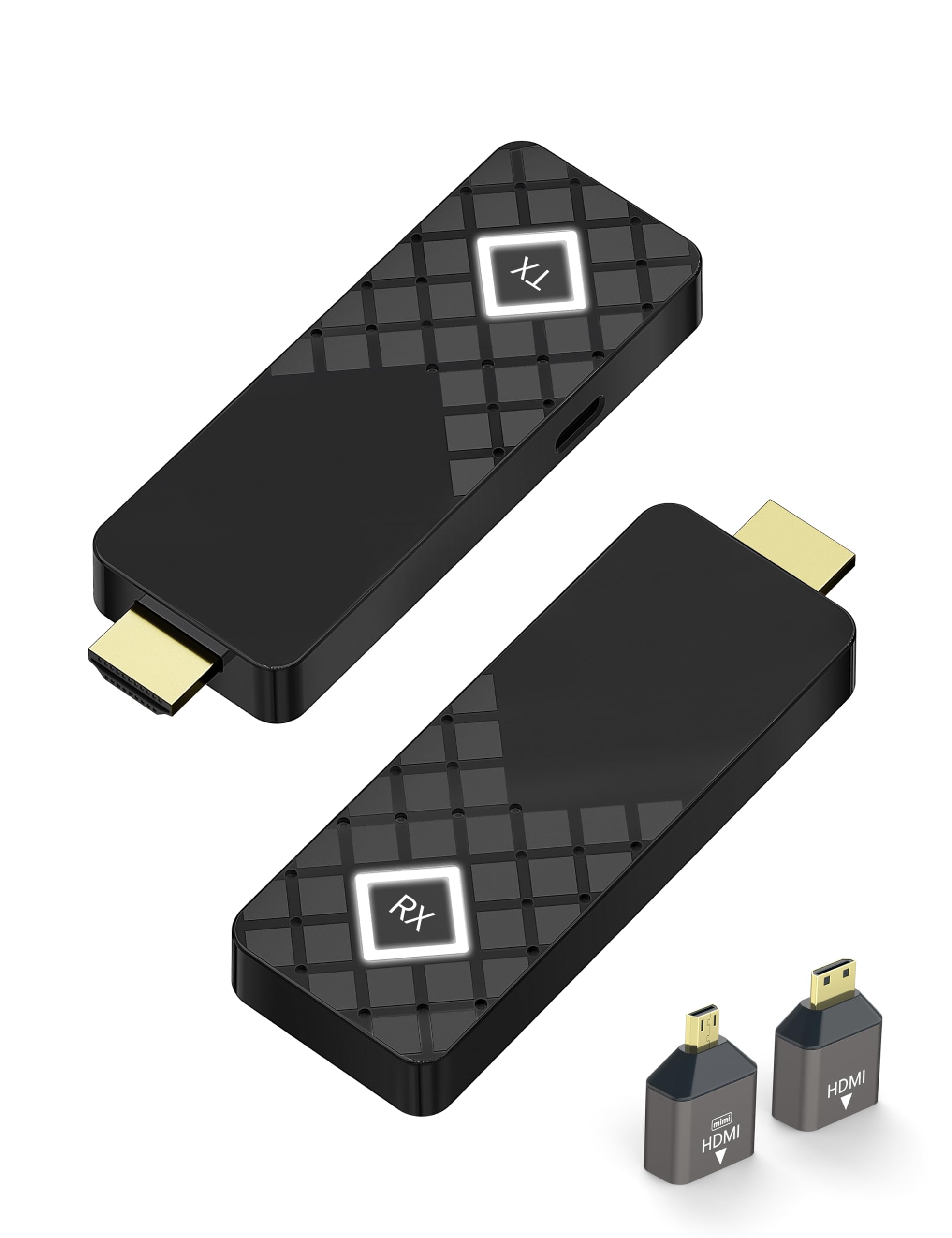 Wireless HDMI Transmitter and Receiver 4K Decoding/5G@60Hz - Up to 8 TX, Streaming Audio Video HDMI Wireless Sender, for Home Meeting from Laptop/TV Box/Camera to TV/Monitor/Projector 165FT