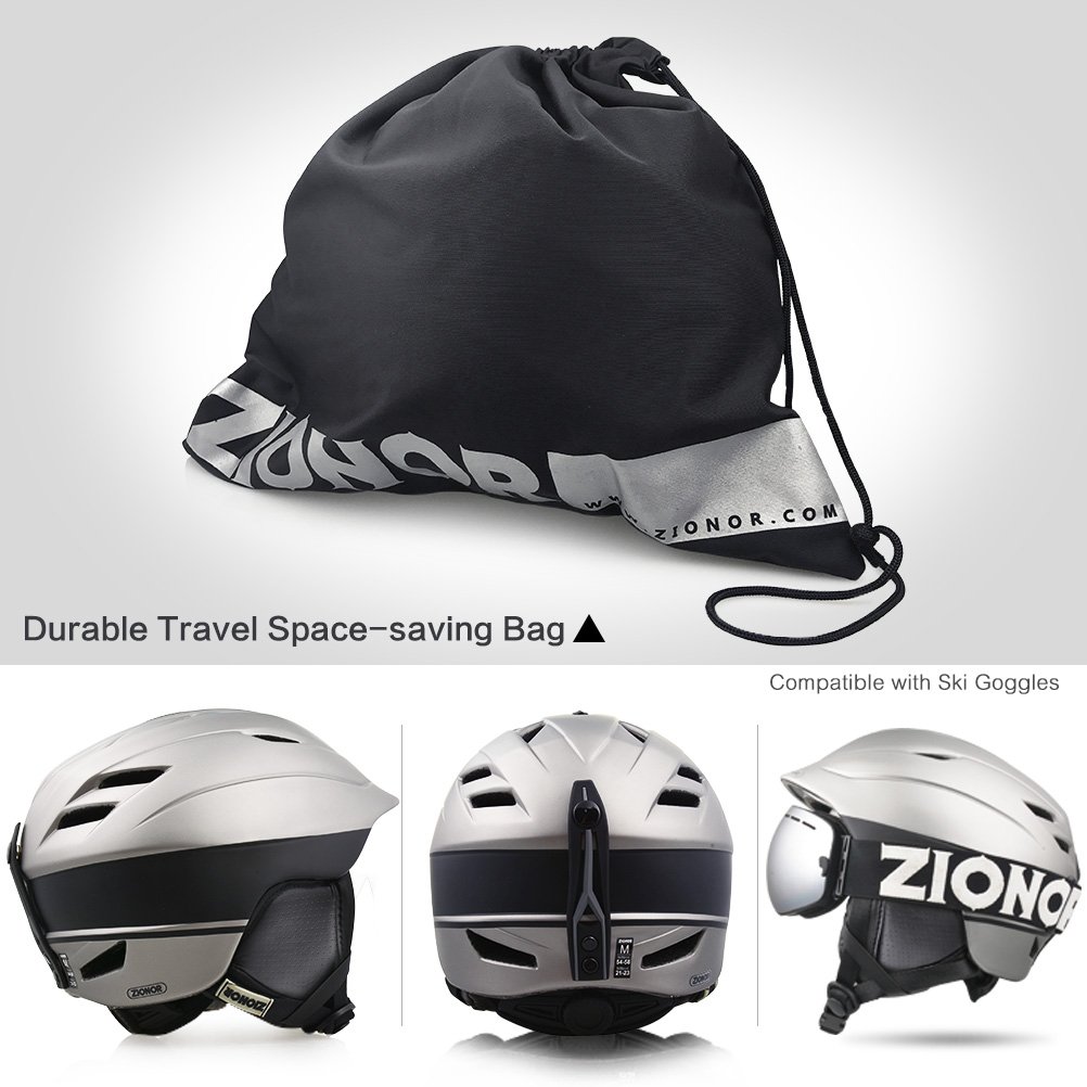 Skiing ZIONOR H2 Ski Snowboard Helmet Certified Quality for Men Women