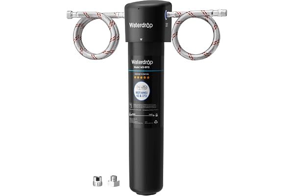 Waterdrop 15UA Under Sink Water Filter System, 2-Year Service Life, Reduces Lead, Chlorine, Bad Taste & Odor, Direct Connect