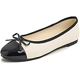 FEVERSOLE Women's Bow Tie Fashion Dress Slip On Shoes Round Toe Ballet Flat