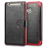 M7 Case,HTC One M7 Case Wallet,Mulbess [Layered Dandy][Vintage Series][Black] - [Ultra Slim][Wallet Case] - Leather Flip Cover With Credit Card Slot for HTC One M7