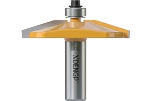 XDENGP Bevel Raised Panel Router Bits 1/2 Shank for Cabinet Door, 2-1/2-Inch Diameter, Shaker Raised Cabinet Door Making Fram