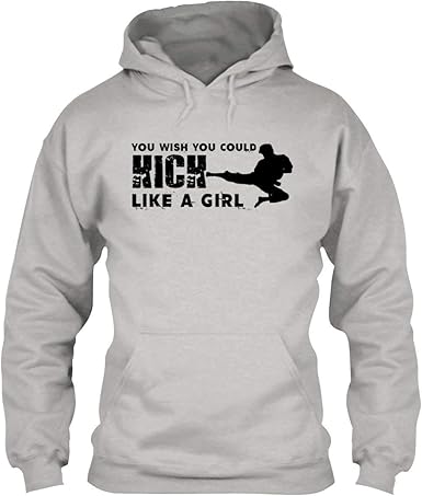 kick like a girl hoodie