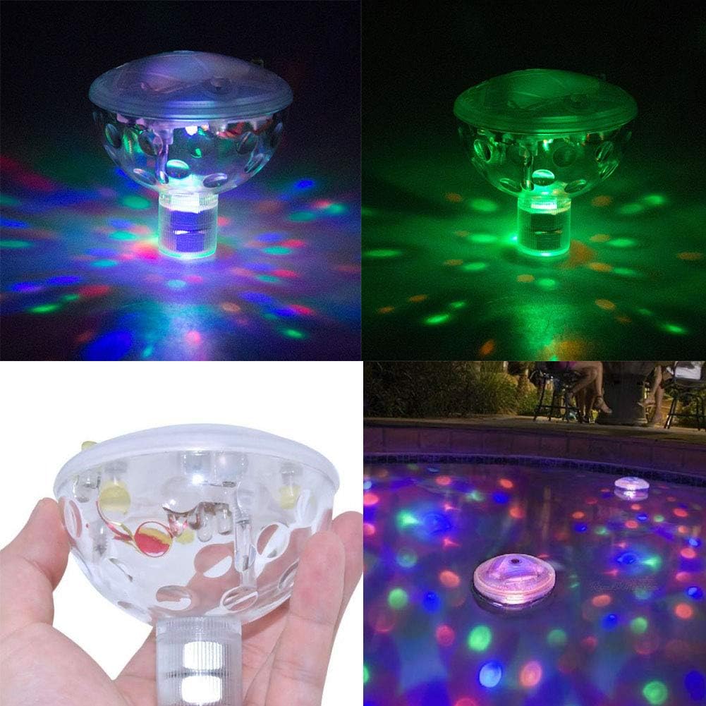 SCF2017 RGB LED Underwater Floating Disco Light 5 Modes Show Bath Tub Swimming Pool Lamp Party Light(2Pcs) - Image 5