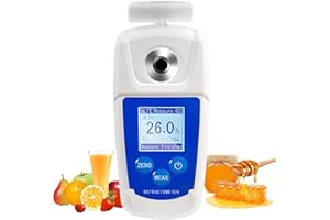 SOONKODA High Range 0-93% Brix Tester Digital Brix Refractometer with ATC for Sugar Content Test,Brix Meter for Honey,Maple Syrup,Jam,Molasses,Sugary Drink,Beverage,Fruit,Juice