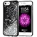 Caka iPhone 6 6S Case, iPhone 6 7 8 Glitter Case Starry Night Series Bling Flowing Floating Luxury Liquid Sparkle Soft TPU Glitter Case for iPhone 6 6S 7 8 (4.7 inch) (Silver)