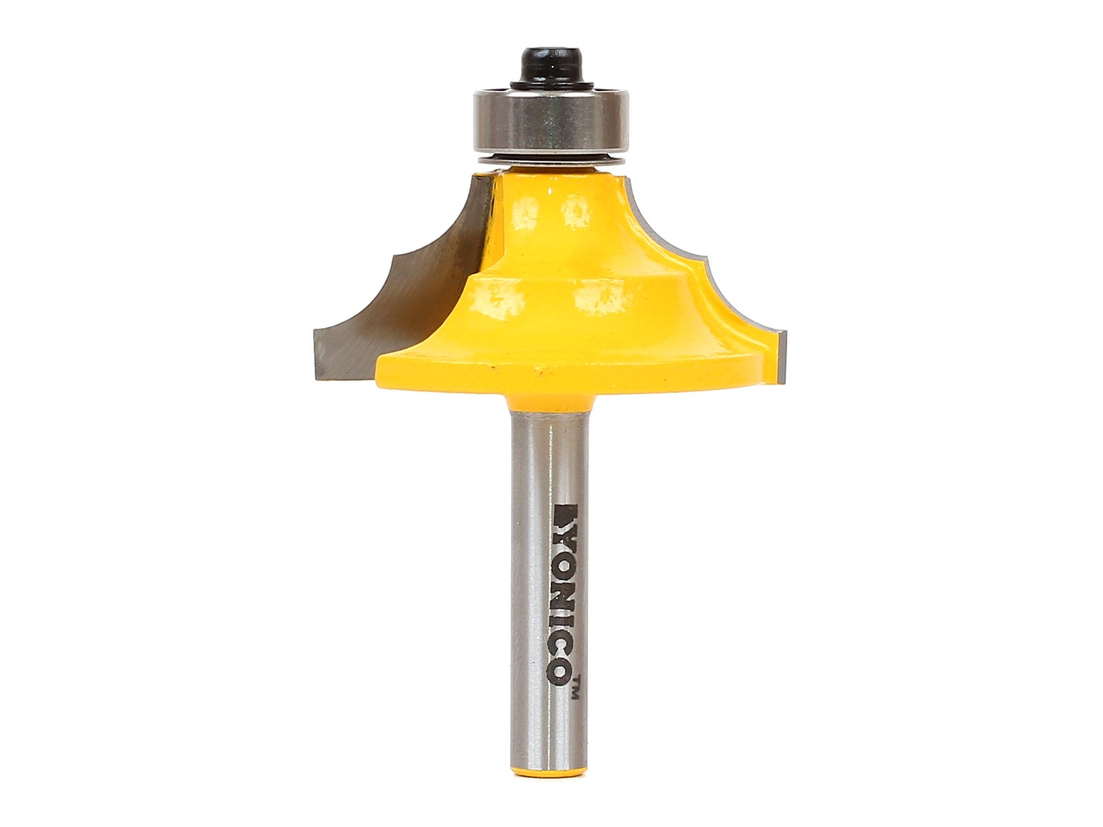 Yonico 13130q - Double Round Over Edge Forming Router Bit, Cutting Depth: 1/2" - 1/4" Shank