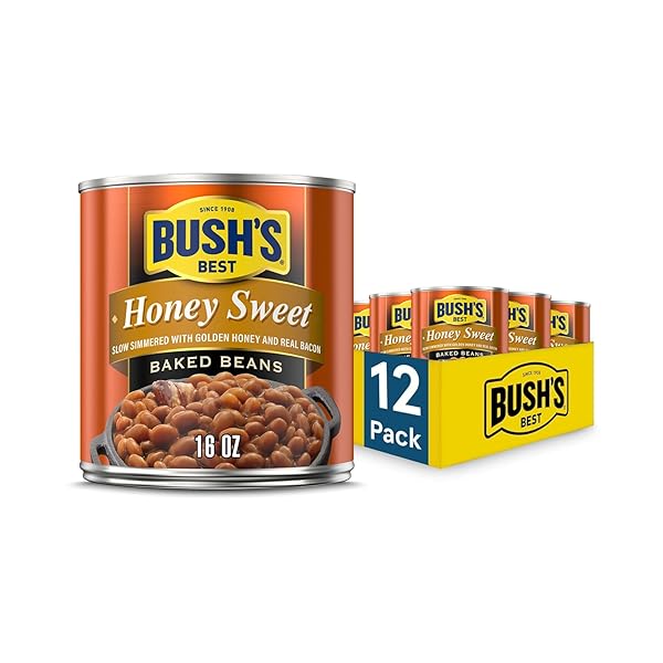 BUSH’S BEST 16 OZ CANNED HONEY SWEET BAKED...