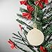 20 Pcs Unfinished Wood Ornaments Wood Slice DIY Christmas Ornaments Hanging Decoration 2.75