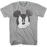 Mad Mickey Mouse Distressed Design T-Shirt for Adults